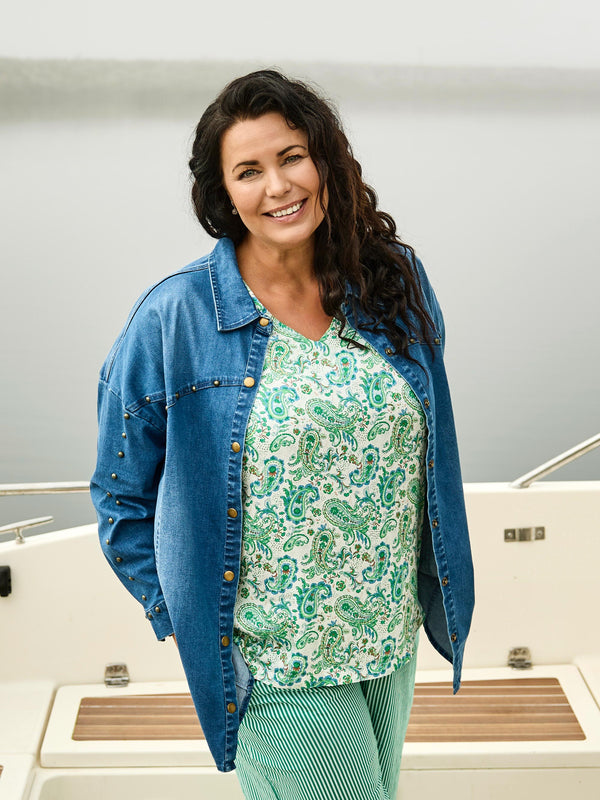 ZOEY ALI BLOUSE Bluser 303 Peppermint green mix