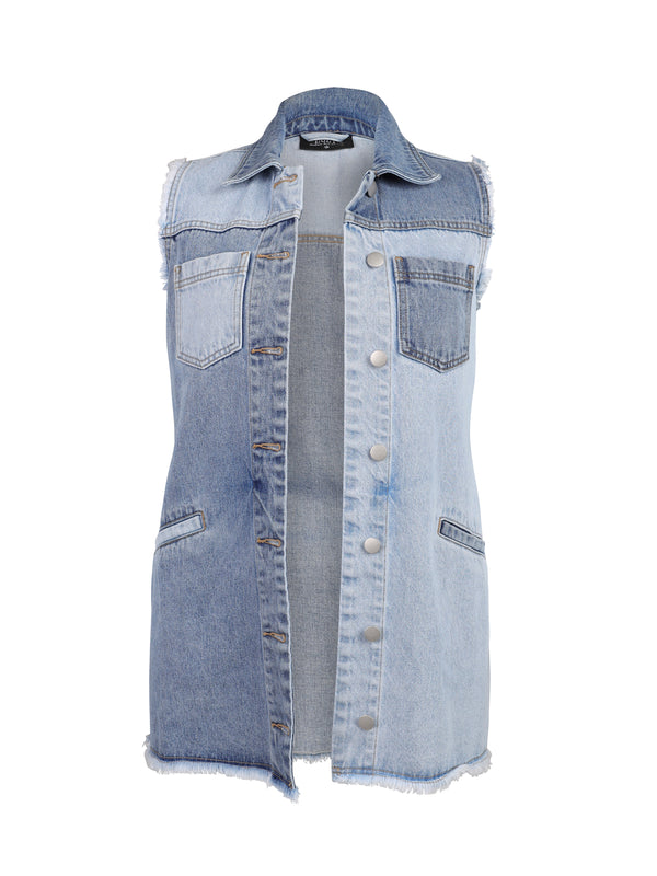 ZOEY AVERY WAISTCOAT Waistcoat 481 Denim blue