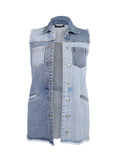 AVERY WAISTCOAT - Denim blue