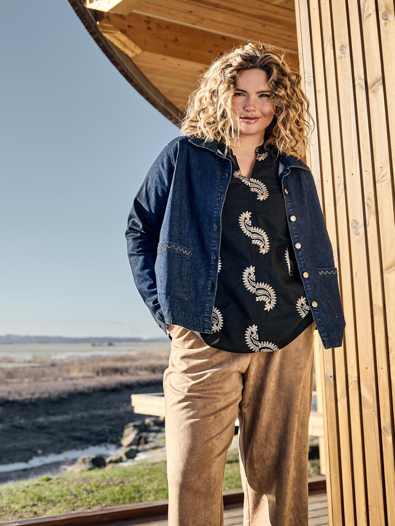 ZOEY BLAIR BLOUSE Bluser Sort