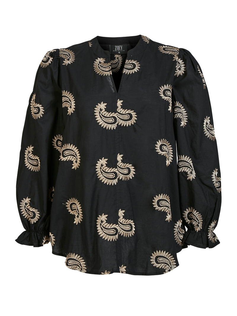 ZOEY BLAIR BLOUSE Bluser Sort