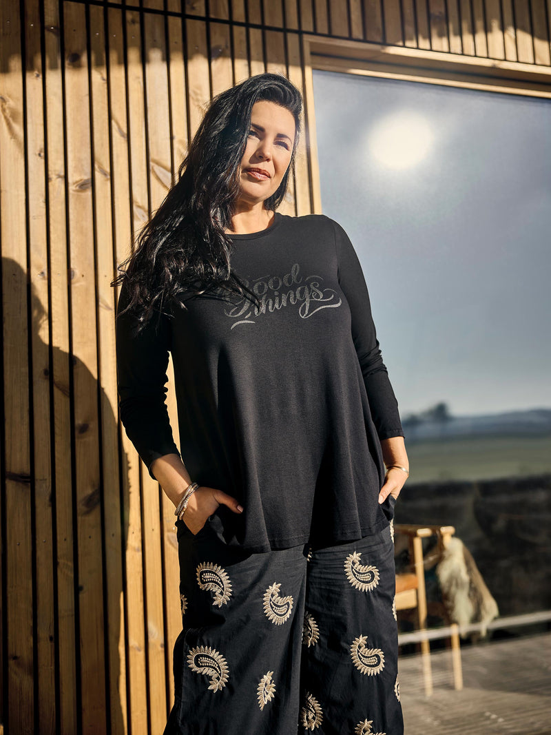 ZOEY BLAIR PANTS Bukser Sort