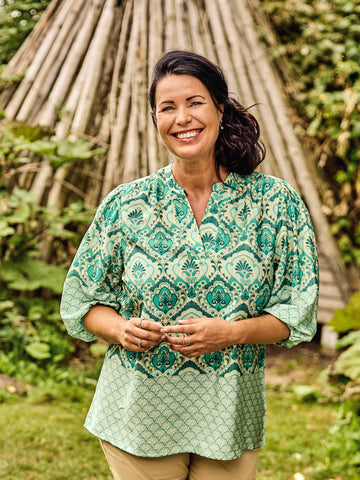 ZOEY BLISS BLOUSE Bluser 303 Peppermint green mix