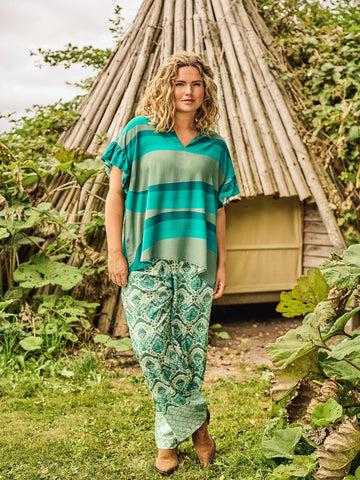ZOEY BLISS PANTS Bukser 303 Peppermint green mix