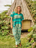 BLISS PANTS - Peppermint green mix