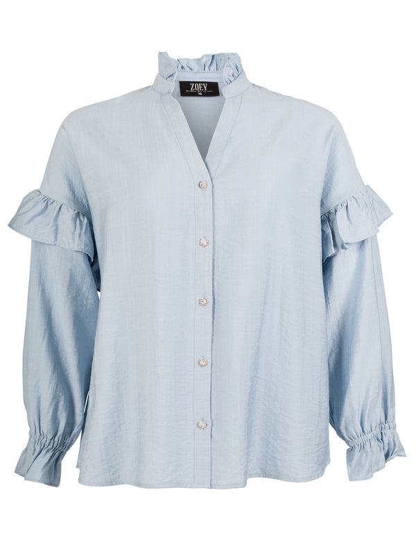 ZOEY CARLA BLOUSE Bluser 304 Sky Blue
