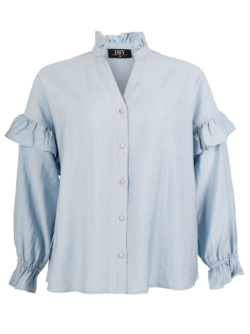 ZOEY CARLA BLOUSE Bluser 304 Sky Blue