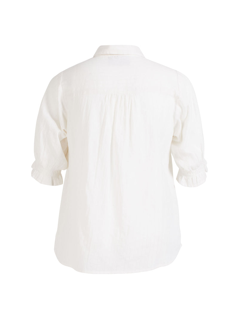 ZOEY CHARLENE SHIRT Skjorter Creme