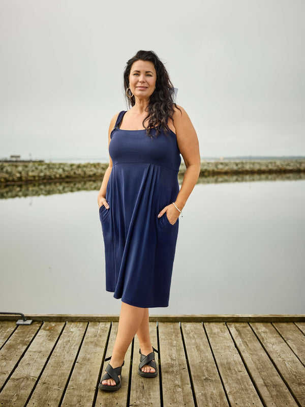ZOEY CHA DRESS Dress 476 Navy