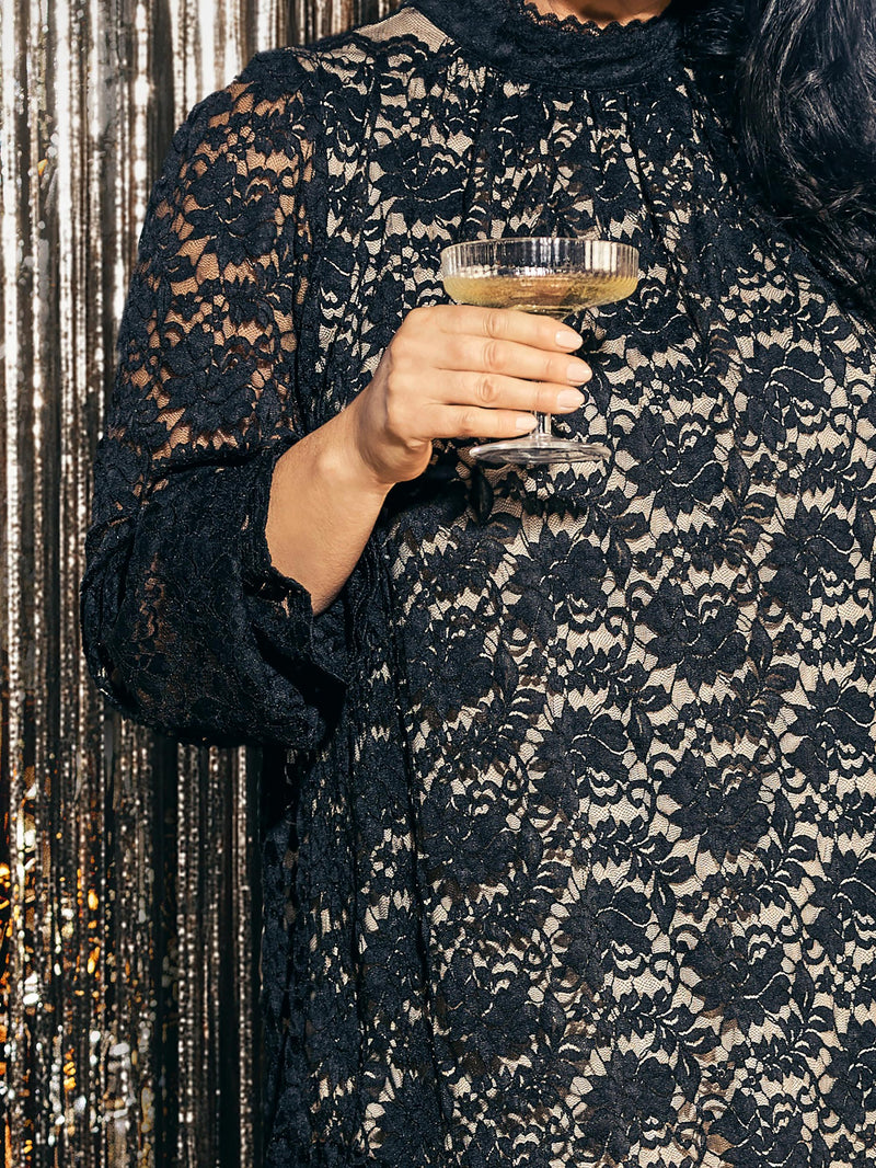 ZOEY CLARA BLOUSE Bluser Sort