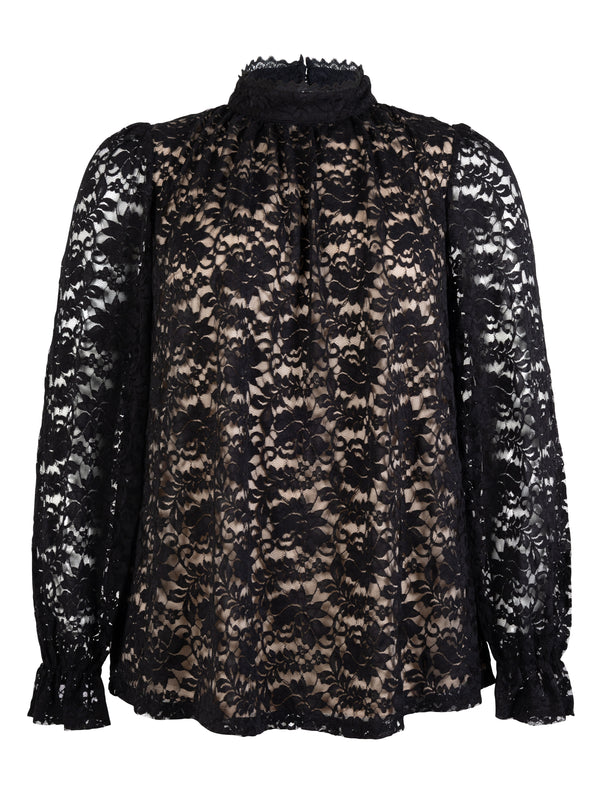 ZOEY CLARA BLOUSE Bluser Sort