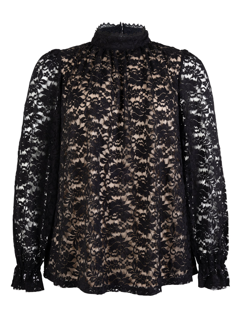 ZOEY CLARA BLOUSE Bluser Sort