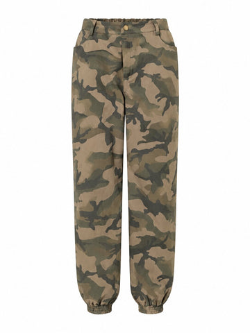 ZOEY CLEO PANTS Bukser 316 Olive Mix