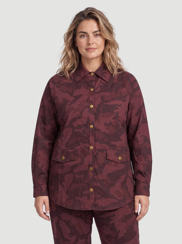 ZOEY CLEO SHIRT JACKET Skjorter 685 Berry Red Mix