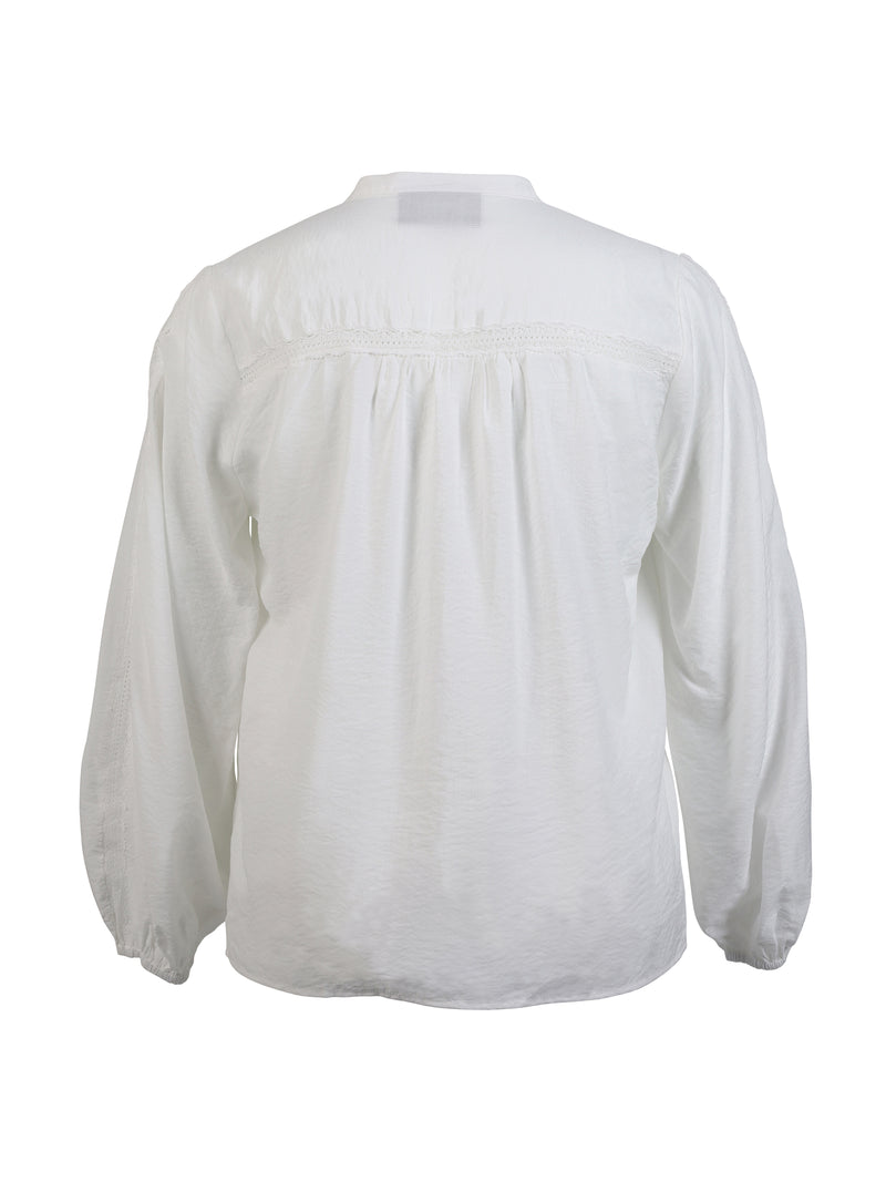 ZOEY CORA BLOUSE Bluser Hvid
