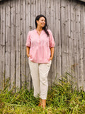 DEMI BLOUSE - Soft Pink Melange