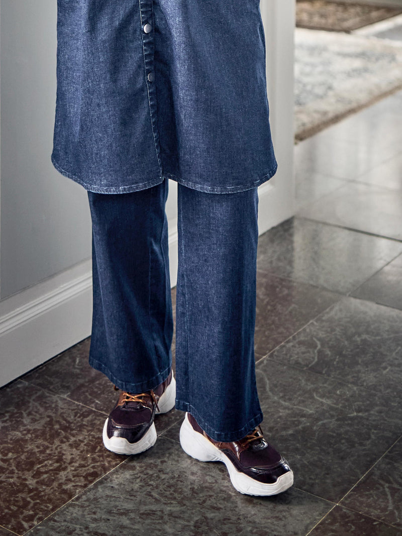 ZOEY EDA PANTS Bukser 482 Dark Denim