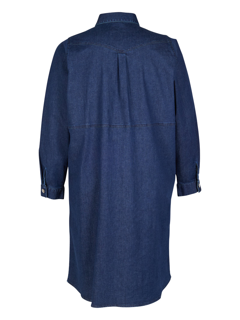ZOEY EDA SHIRT DRESS Kjoler 482 Dark Denim