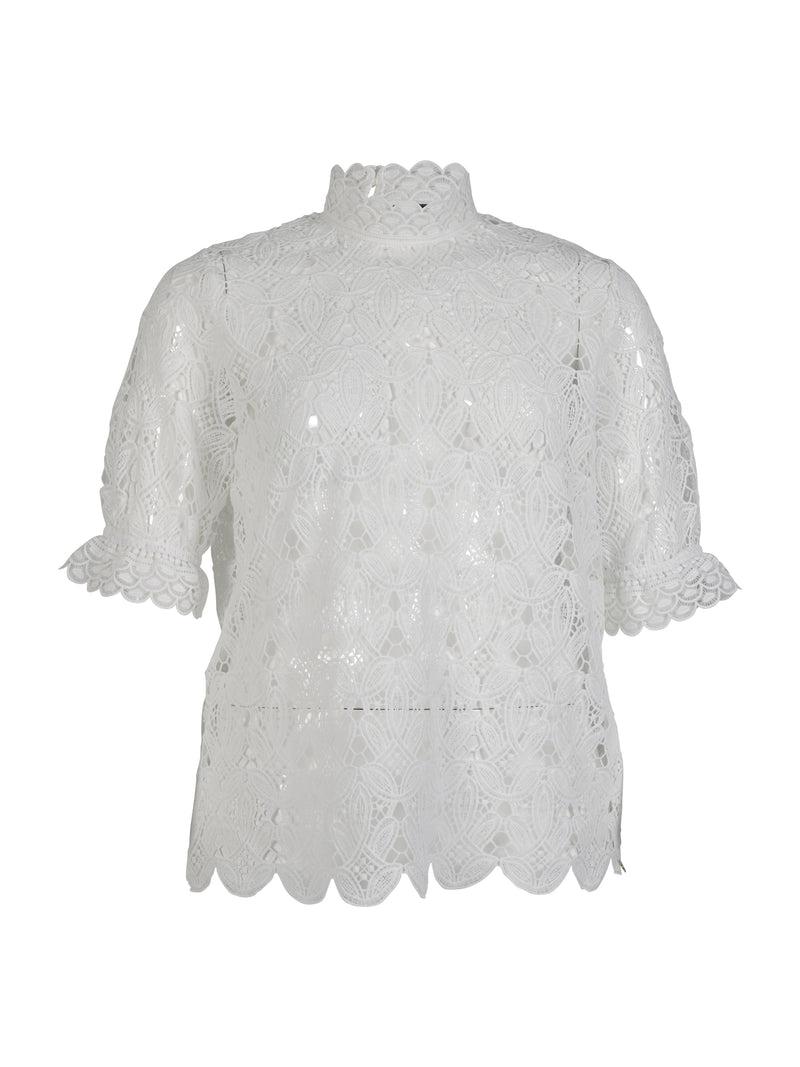 ZOEY EDEN BLOUSE Bluser Hvid