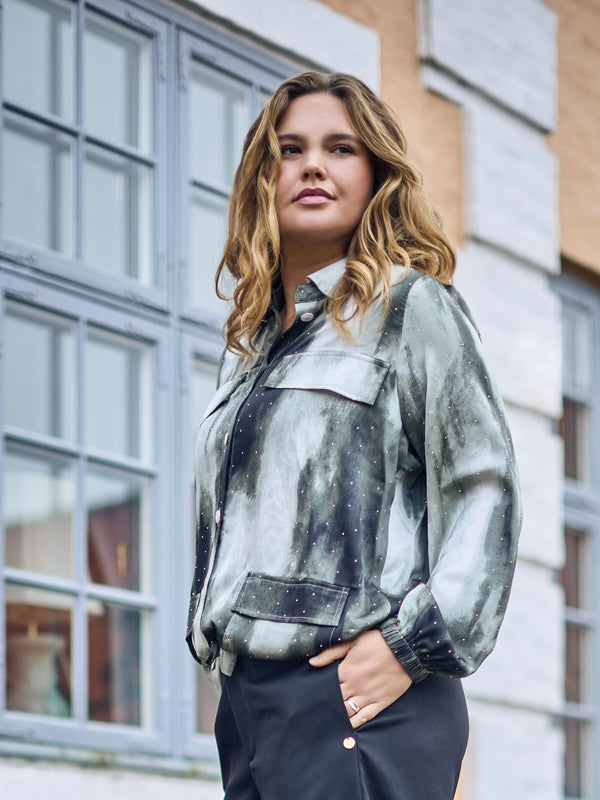 ZOEY EDIE JACKET Jakker 399 Dark bottle green mix