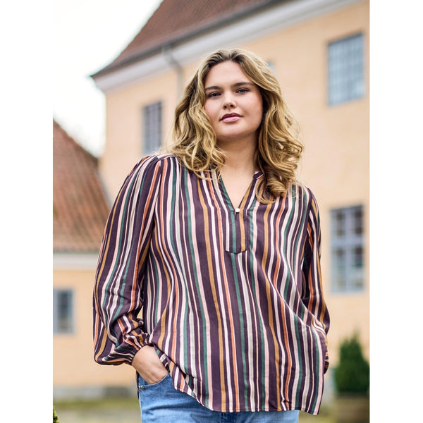 ZOEY ELLIE BLOUSE Bluser 296 Brown Mix