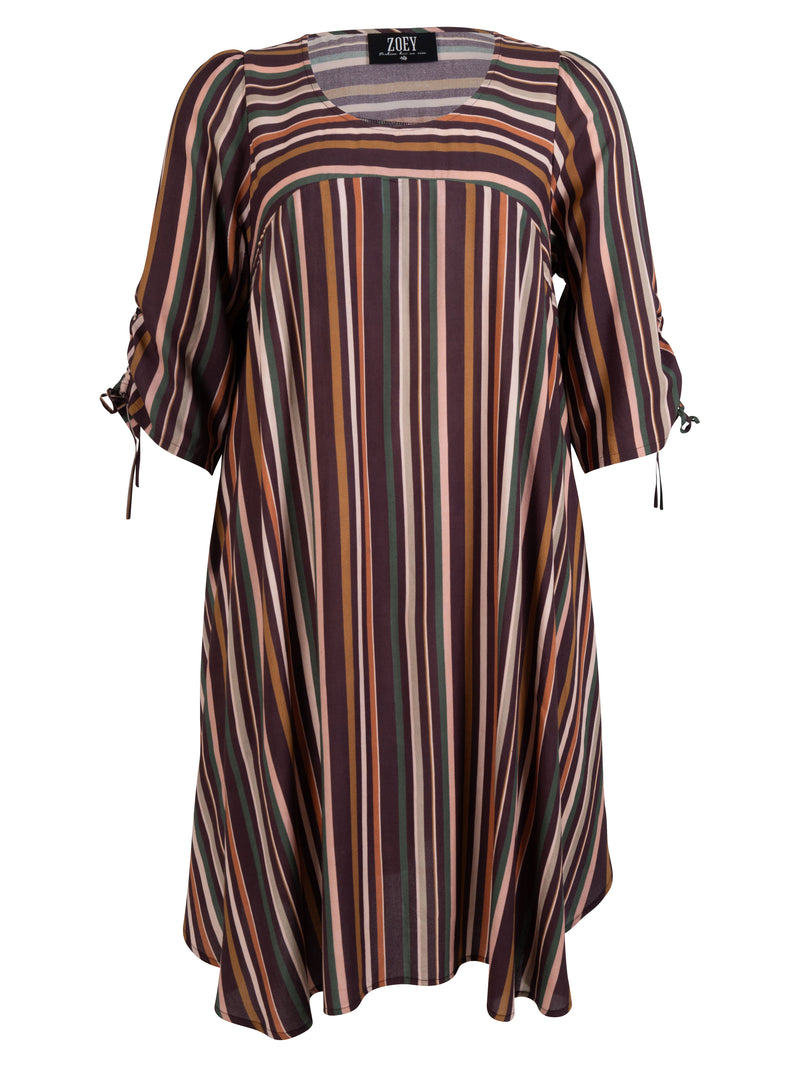 ZOEY ELLIE DRESS Kjoler 296 Brown Mix