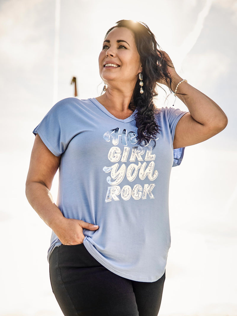 ZOEY FAYE T-SHIRT T-shirt 304 Sky Blue