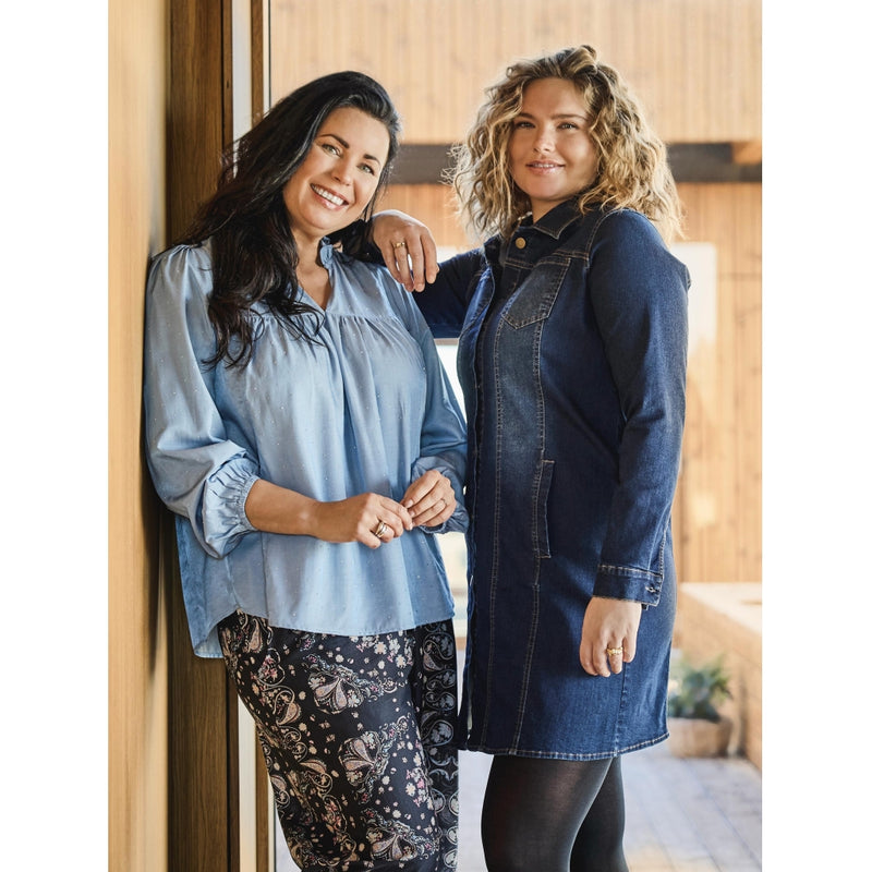 ZOEY FIA LONG JACKET Jakker 481 Denim blue