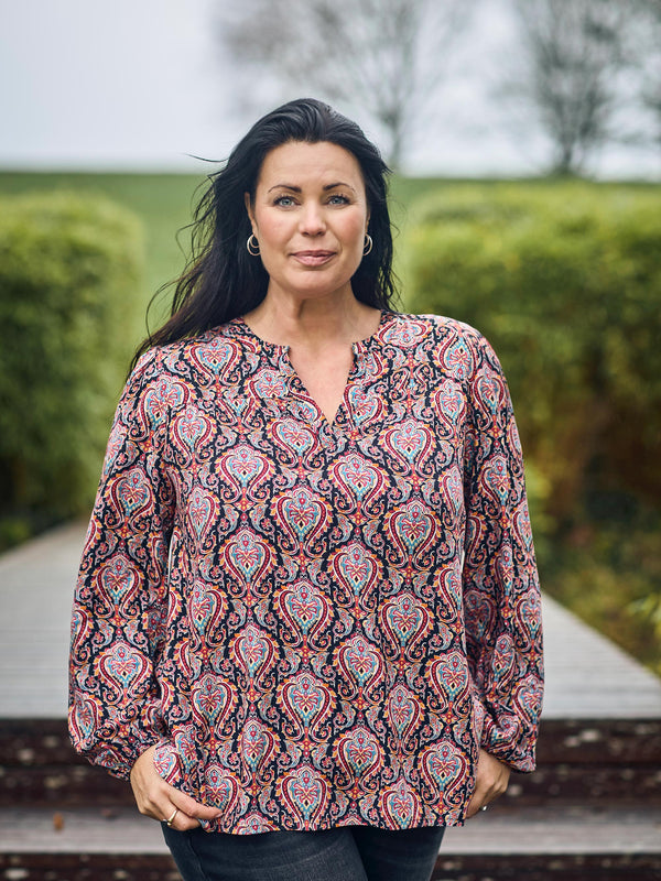 ZOEY GABY BLOUSE Bluser 637 Bright Pink Mix