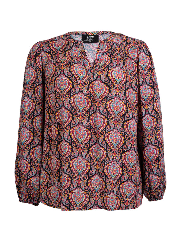 ZOEY GABY BLOUSE Bluser 637 Bright Pink Mix