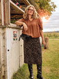 GAIL BLOUSE - Coffee Brown