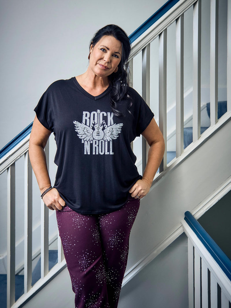 ZOEY GINA T-SHIRT T-shirt Sort
