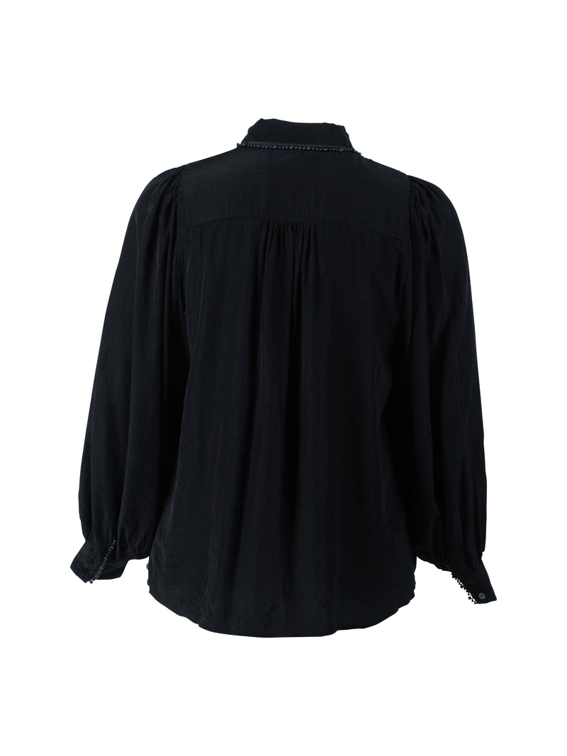 ZOEY GLORIA BLOUSE Bluser Sort