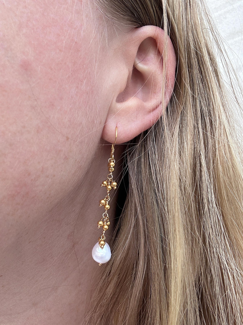 ZOEY GOLD DROP EARRING Jewelry 011 Gold