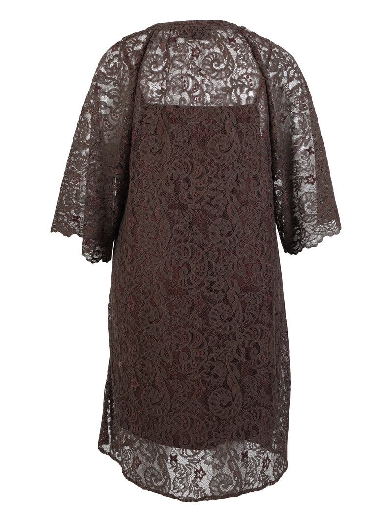 ZOEY HAZEL TUNIC Kjoler 293 Chocolate