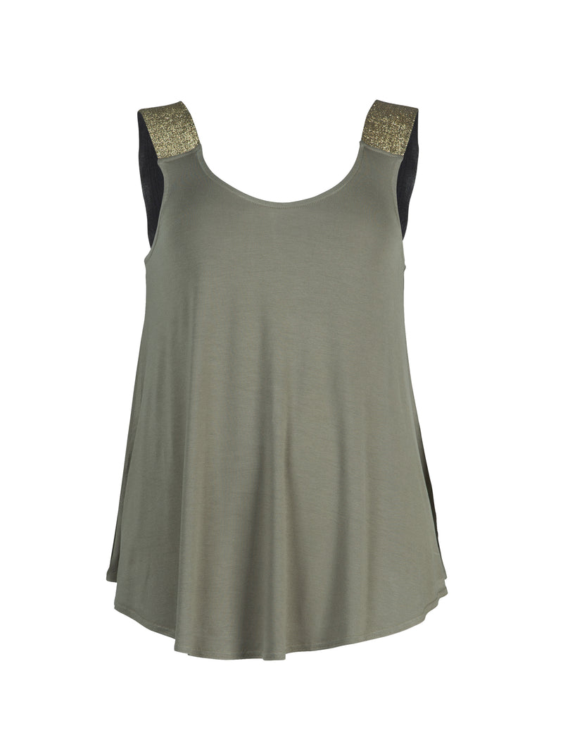 ZOEY HOLLY TOP Toppe & T-shirts 309 Vetiver