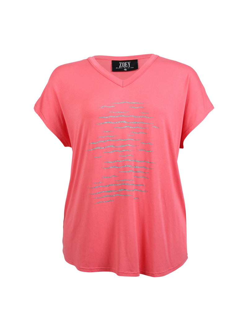 ZOEY HOPE T-SHIRT T-shirt 667 coral