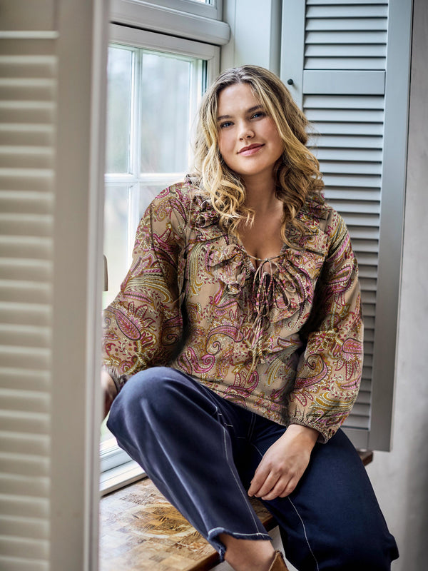 ZOEY JANE BLOUSE Bluser 637 Bright Pink Mix