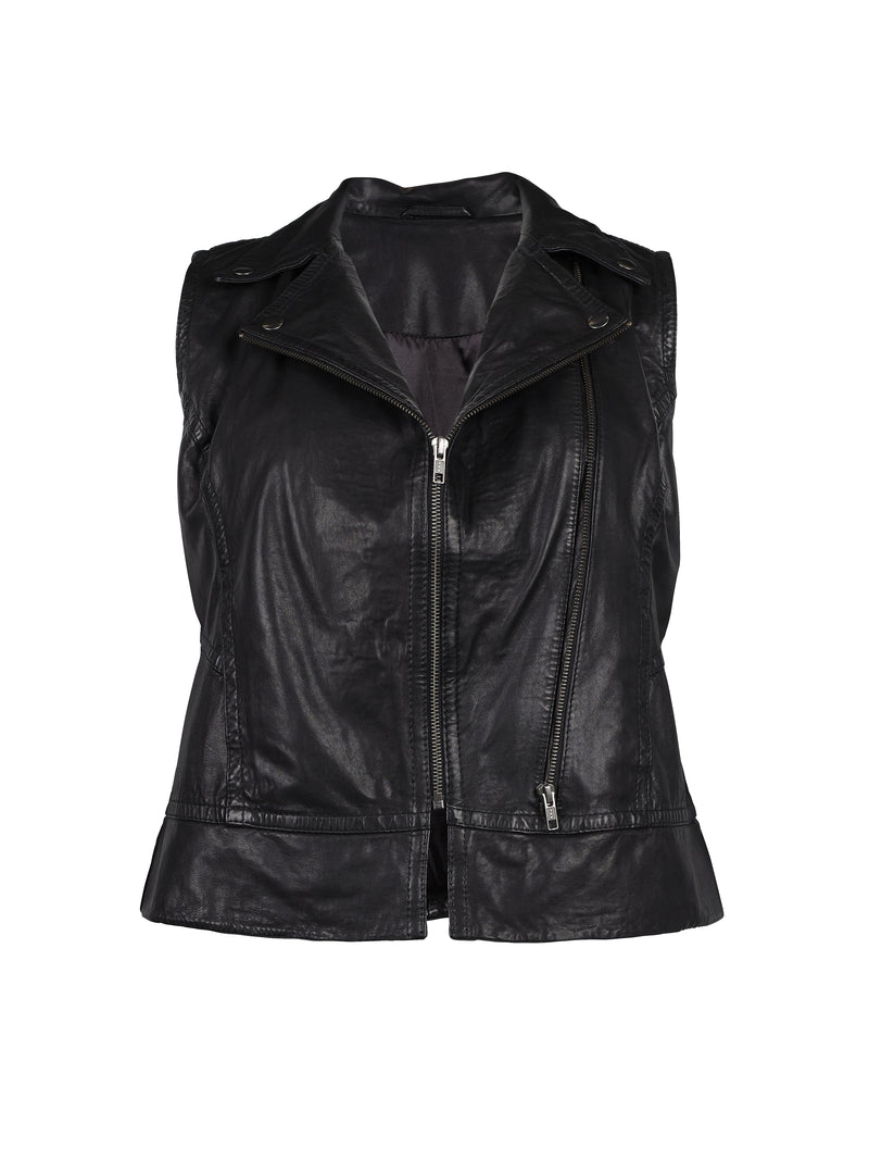 ZOEY JANIE LEATHER VEST Vest Sort