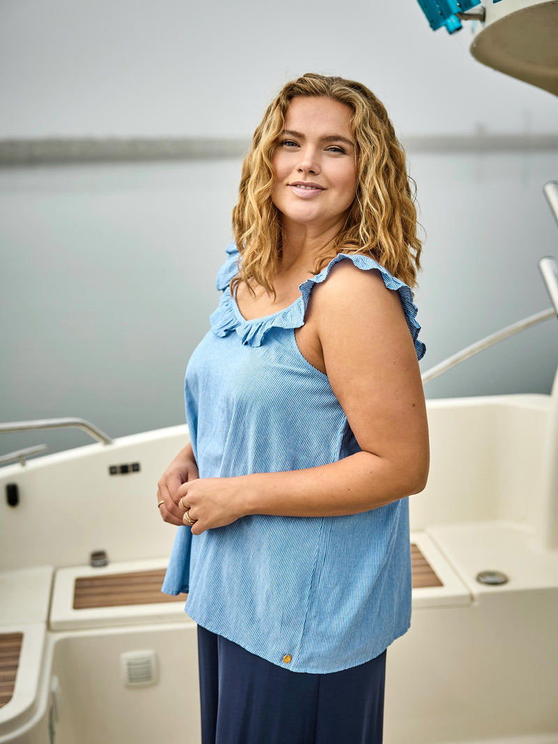 ZOEY KYLA TOP Toppe & T-shirts 304 Sky Blue