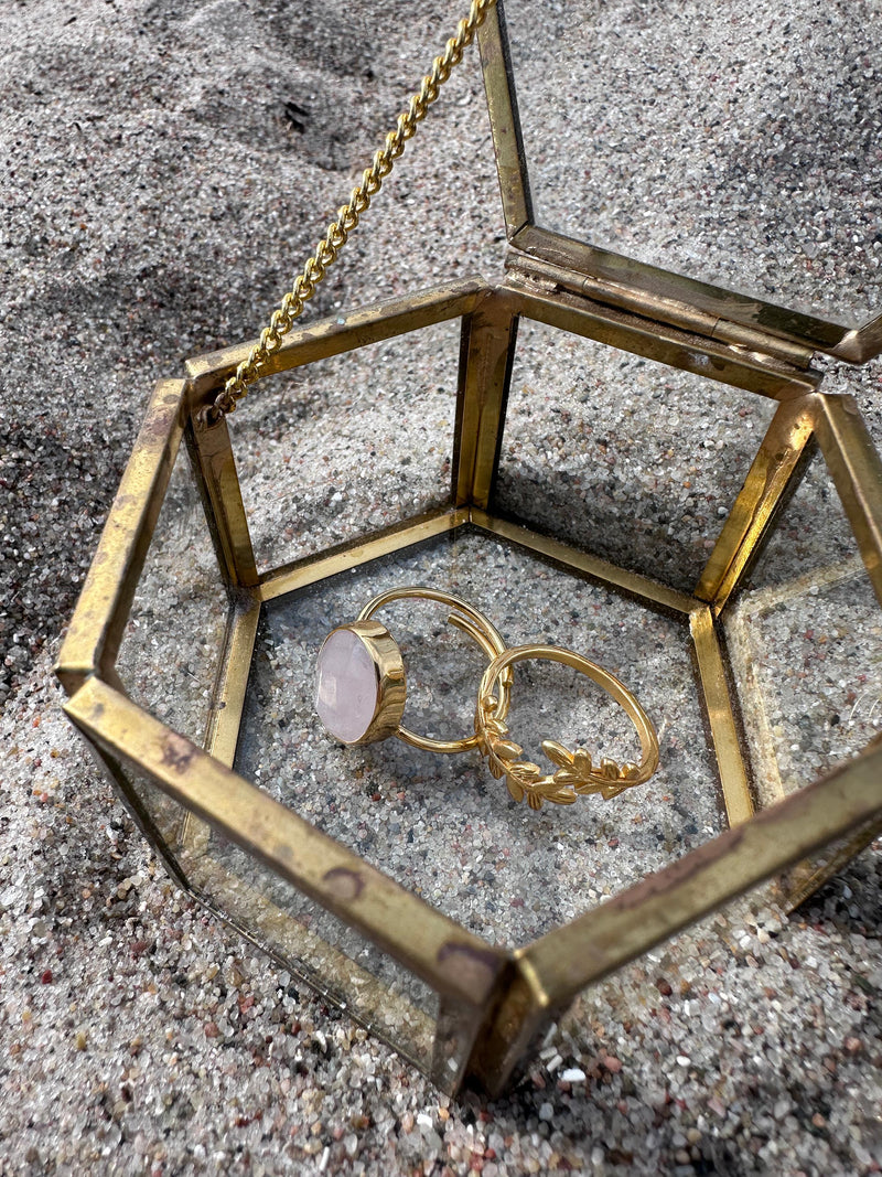 ZOEY LEAVES RING Jewelry 011 Gold