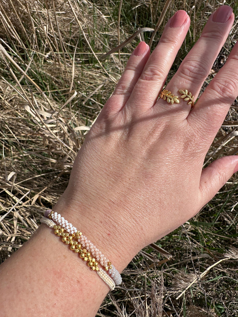 ZOEY LEAVES RING Jewelry 011 Gold