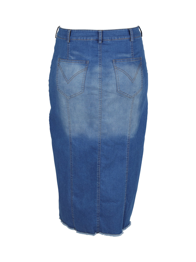 ZOEY LESLIE SKIRT Nederdele 481 Denim blue