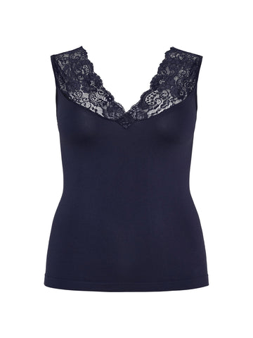 No. 1 By Ox LUCI SHAPEWEAR TOP Toppe & T-shirts Navy Blue