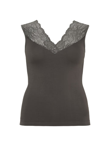 No. 1 By Ox LUCI SHAPEWEAR TOP Toppe & T-shirts Tin Grey