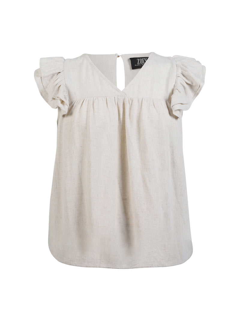 ZOEY MACY TOP Toppe & T-shirts 110 Creme