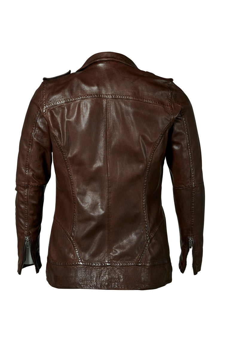 ZOEY MALLY LEATHER JACKET Leather Jacket 289 Brown