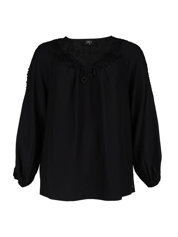 ZOEY MANYA BLOUSE Bluser Sort