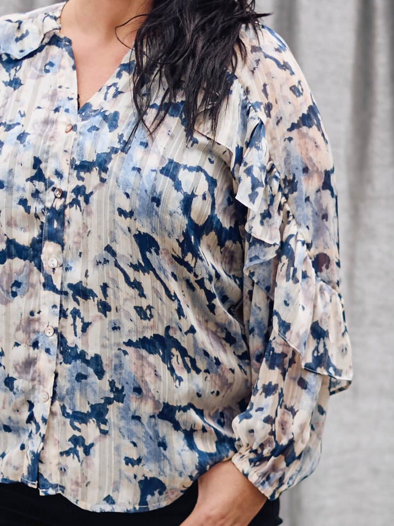 ZOEY MARGO BLOUSE Bluser 402 Blue mix