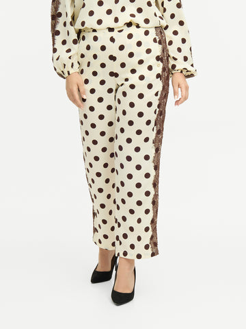 ZOEY MAYA PANTS Bukser 110 creme mix